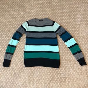 Striped crewneck sweater